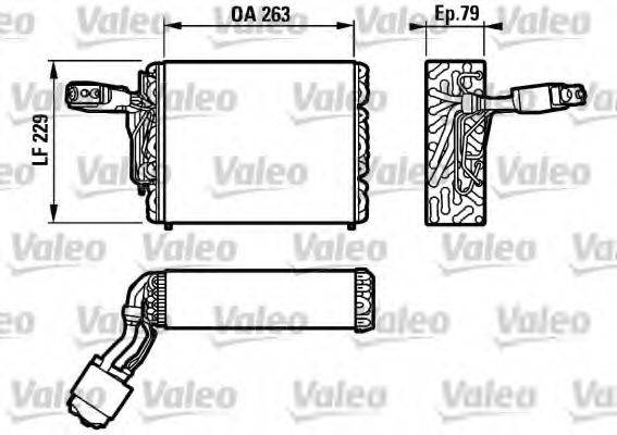 VALEO 817110 Випарник, кондиціонер