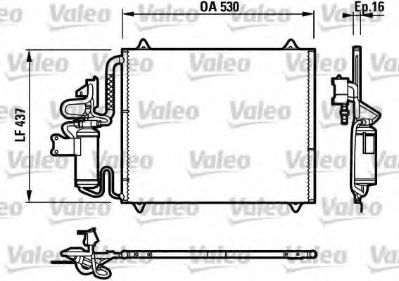 VALEO 817270 Конденсатор, кондиціонер