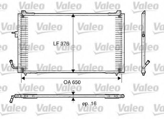 VALEO 817375 Конденсатор, кондиціонер