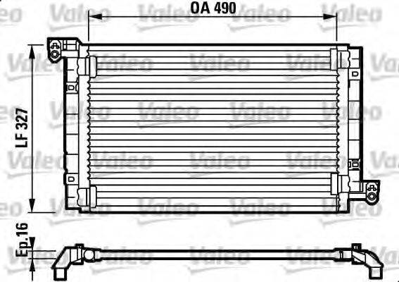 VALEO 817384 Конденсатор, кондиціонер