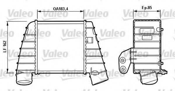 VALEO 817488 Інтеркулер