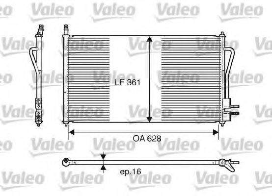 VALEO 817493 Конденсатор, кондиціонер