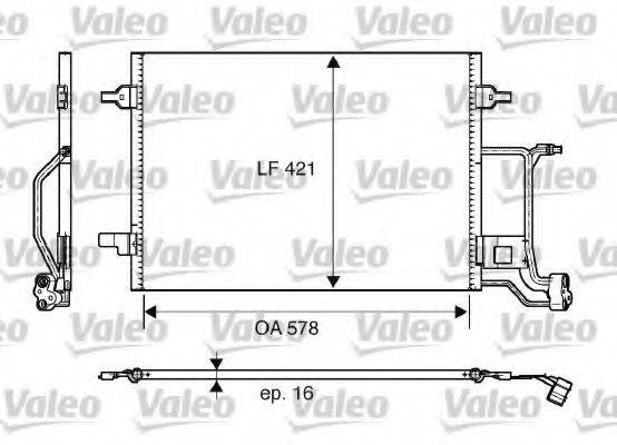 VALEO 817997 Конденсатор, кондиціонер