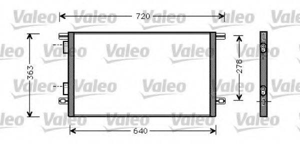 VALEO 818008 Конденсатор, кондиціонер