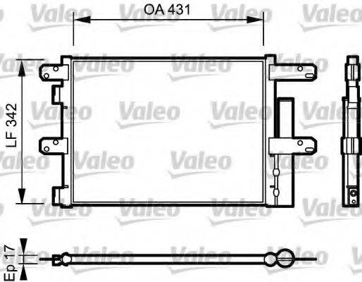 VALEO 818116 Конденсатор, кондиціонер