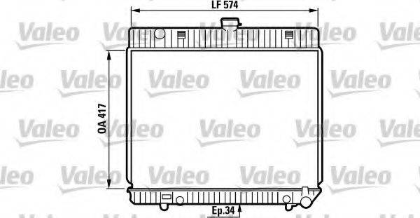 VALEO 819216 Радіатор, охолодження двигуна