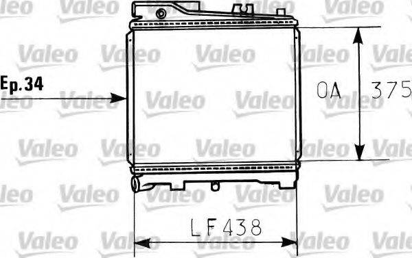 VALEO 819395 Радіатор, охолодження двигуна