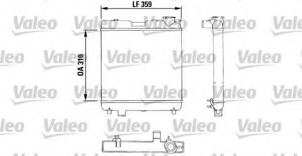 VALEO 883053 Радіатор, охолодження двигуна