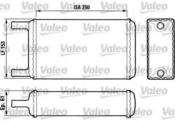 VALEO 883454 Теплообмінник, опалення салону