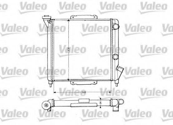 VALEO 883959 Радіатор, охолодження двигуна