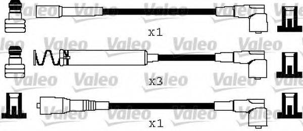 VALEO 346669 Комплект дротів запалювання