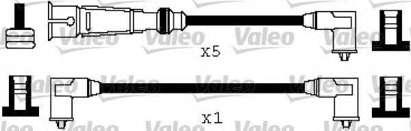 VALEO 346571 Комплект дротів запалювання