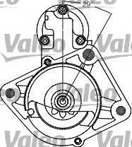 VALEO 458280 Стартер