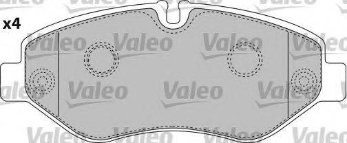VALEO 541734 Комплект гальмівних колодок, дискове гальмо