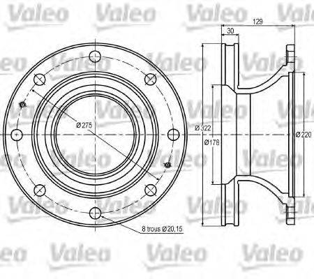 VALEO 187005 гальмівний диск