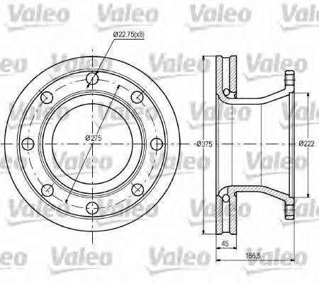 VALEO 187092 гальмівний диск