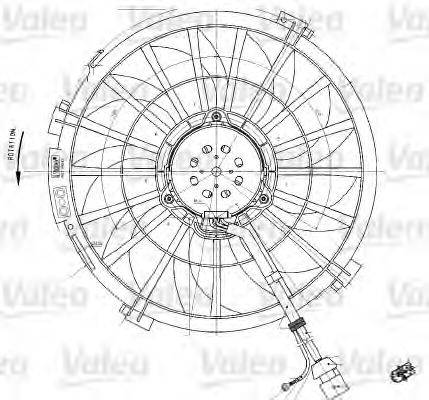 VALEO 698542 Вентилятор, охолодження двигуна