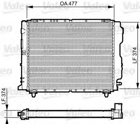 VALEO 730319 Радіатор, охолодження двигуна