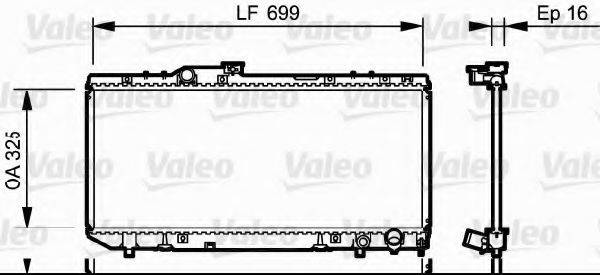 VALEO 731696 Радіатор, охолодження двигуна