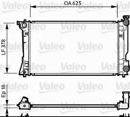 VALEO 734712 Радіатор, охолодження двигуна