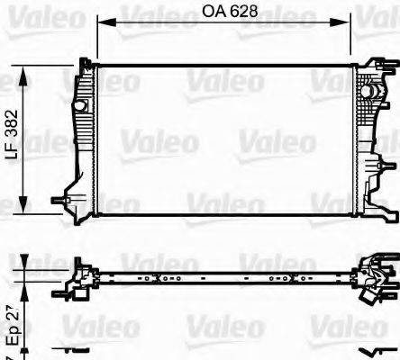 VALEO 735185 Радіатор, охолодження двигуна