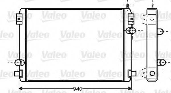 VALEO 733457 Радіатор, охолодження двигуна