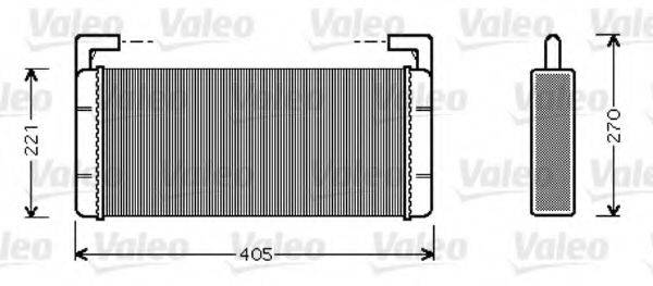 VALEO 812349 Теплообмінник, опалення салону