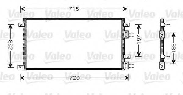 VALEO 818037 Конденсатор, кондиціонер