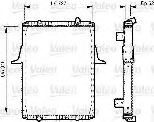 VALEO 732335 Радіатор, охолодження двигуна