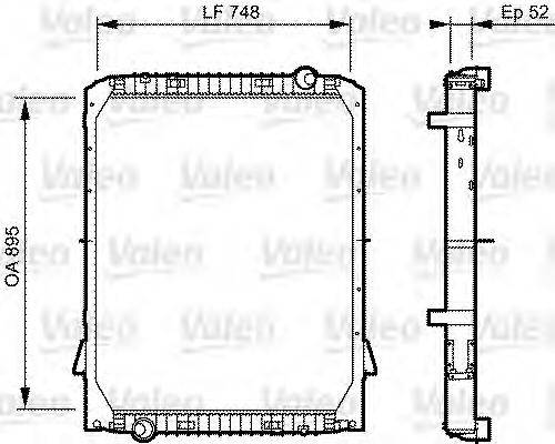 VALEO 733482 Радіатор, охолодження двигуна