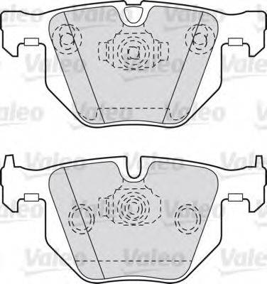 VALEO 598411 Комплект гальмівних колодок, дискове гальмо