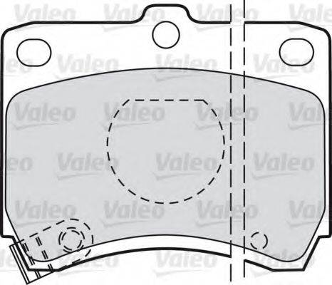 VALEO 551736 Комплект гальмівних колодок, дискове гальмо