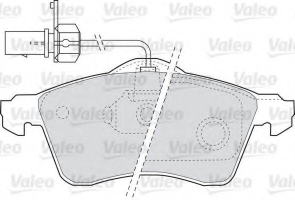 VALEO 598676 Комплект гальмівних колодок, дискове гальмо