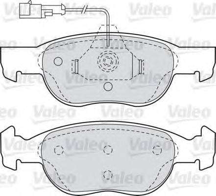 VALEO 598605 Комплект гальмівних колодок, дискове гальмо