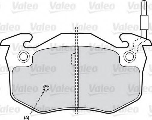 VALEO 598158 Комплект гальмівних колодок, дискове гальмо