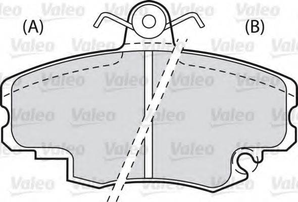 VALEO 598084 Комплект гальмівних колодок, дискове гальмо