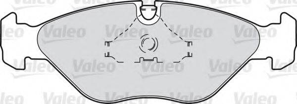 VALEO 598269 Комплект гальмівних колодок, дискове гальмо