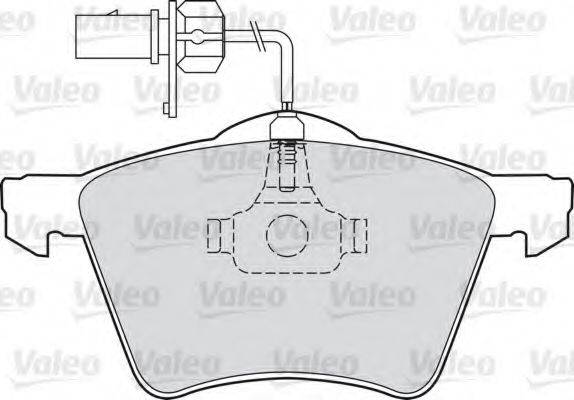 VALEO 598858 Комплект гальмівних колодок, дискове гальмо