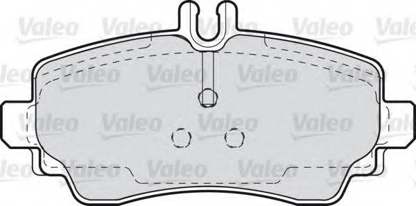 VALEO 598582 Комплект гальмівних колодок, дискове гальмо