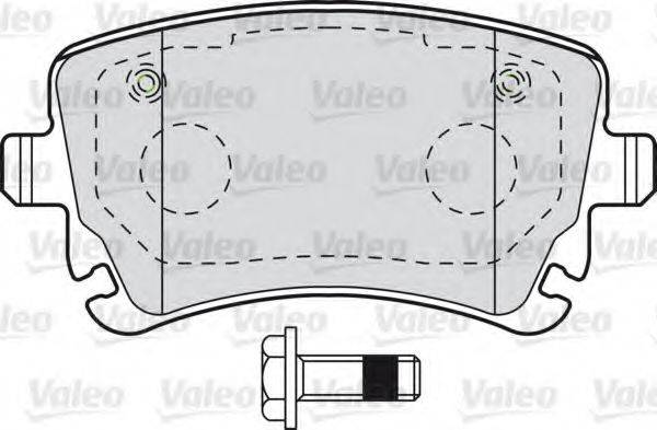 VALEO 601004 Комплект гальмівних колодок, дискове гальмо