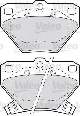 VALEO 598577 Комплект гальмівних колодок, дискове гальмо