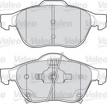 VALEO 598653 Комплект гальмівних колодок, дискове гальмо