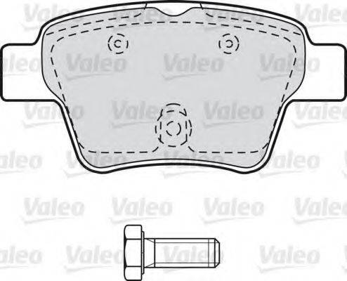 VALEO 598702 Комплект гальмівних колодок, дискове гальмо