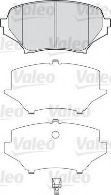 VALEO 598745 Комплект гальмівних колодок, дискове гальмо