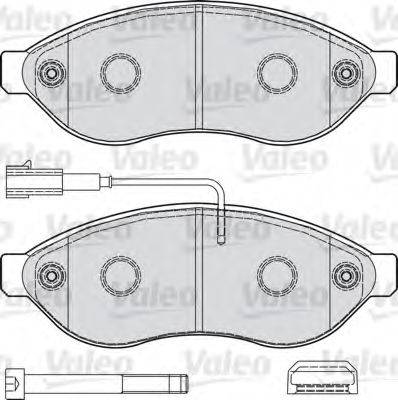 VALEO 598891 Комплект гальмівних колодок, дискове гальмо