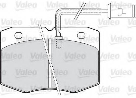 VALEO 598598 Комплект гальмівних колодок, дискове гальмо