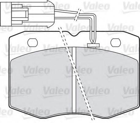 VALEO 598586 Комплект гальмівних колодок, дискове гальмо