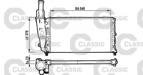 VALEO 231562 Радіатор, охолодження двигуна