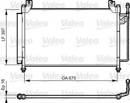 VALEO 814235 Конденсатор, кондиціонер