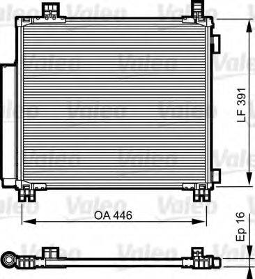 VALEO 814220 Конденсатор, кондиціонер